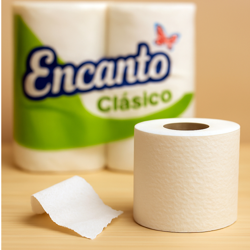 Papel sanitario doméstico clásico Encanto (4 U) - Miniatura 4