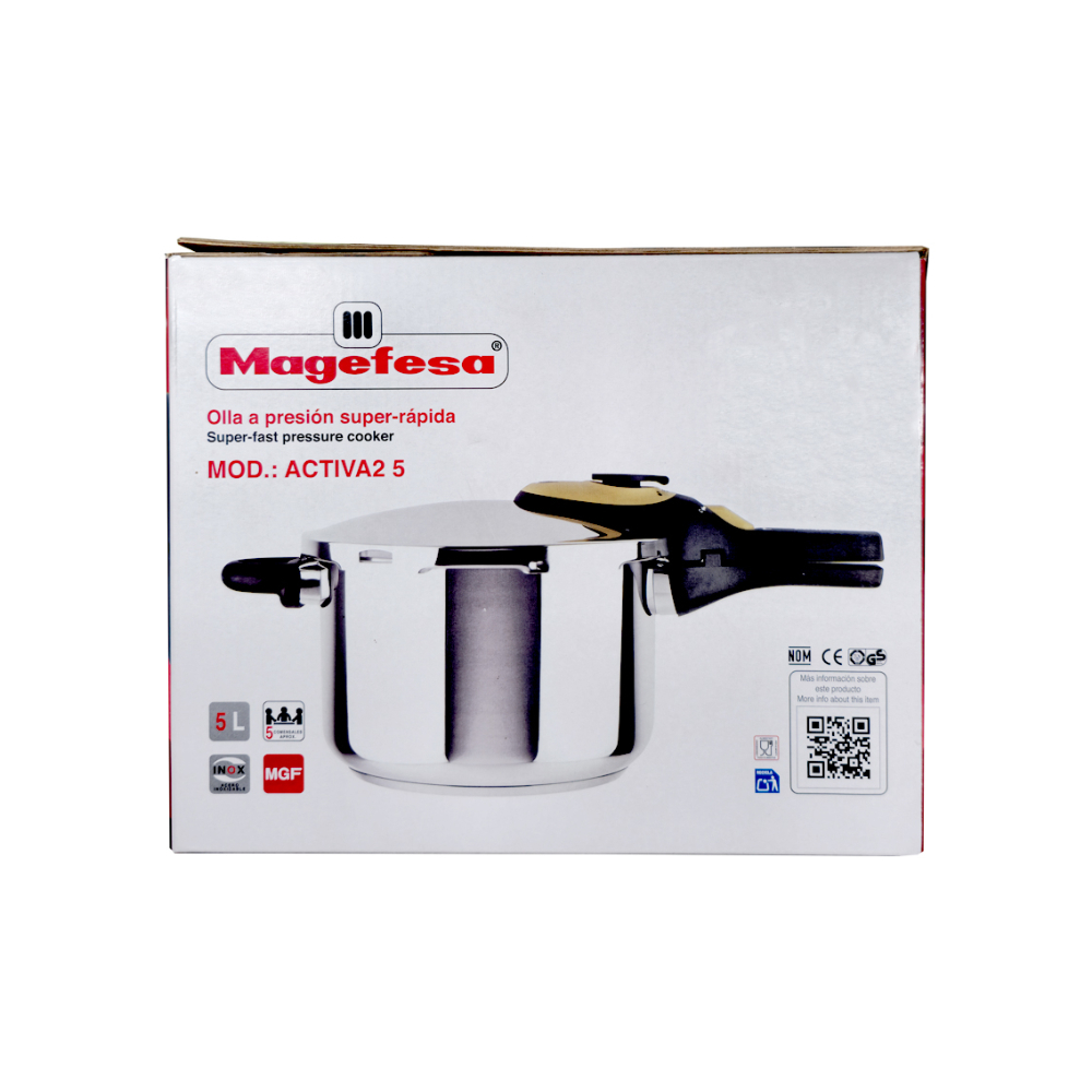 Olla a presión súper rápida de 5 L Activa2 Magefesa - Miniatura 3