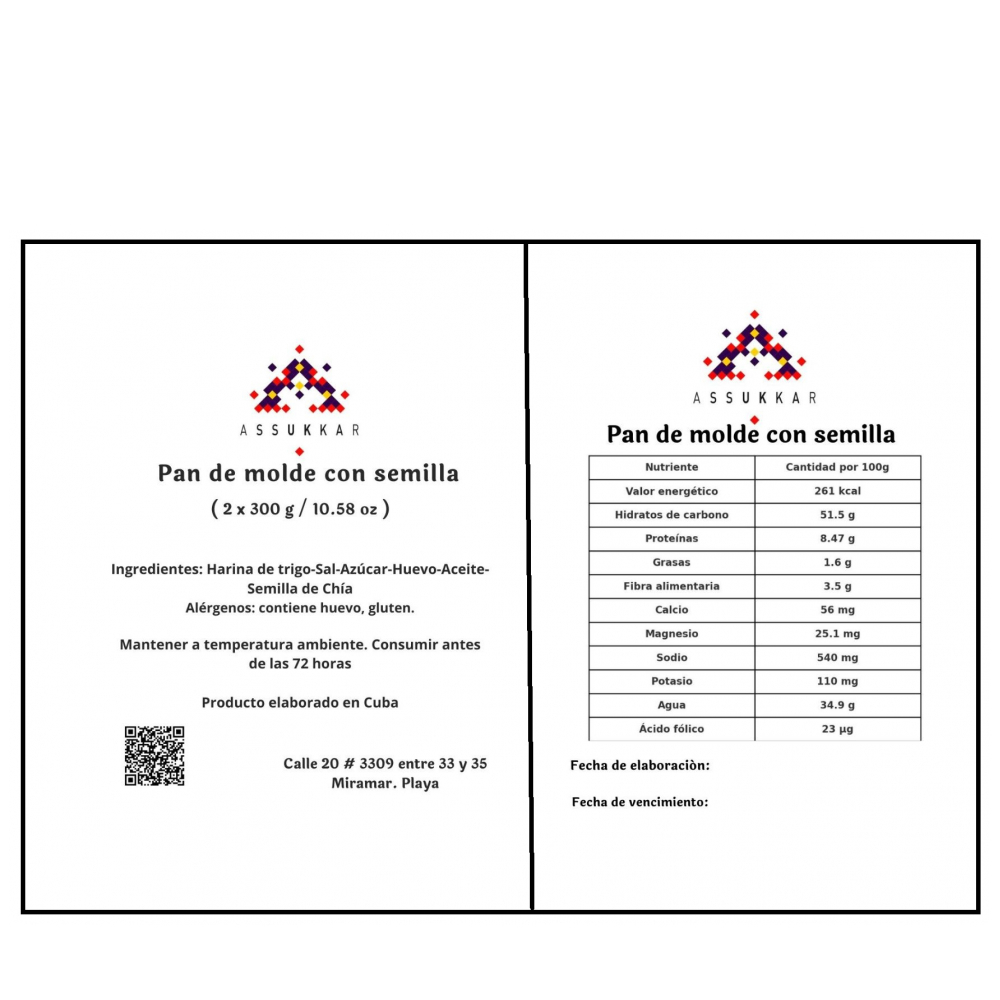 Pan de molde con semilla ( 2 x 300 g / 10.58 oz ) - Miniatura 3