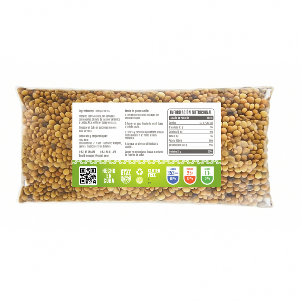Lentejas Cosecha Real (10 x 500 g / 1.1 lb) - Miniatura 2