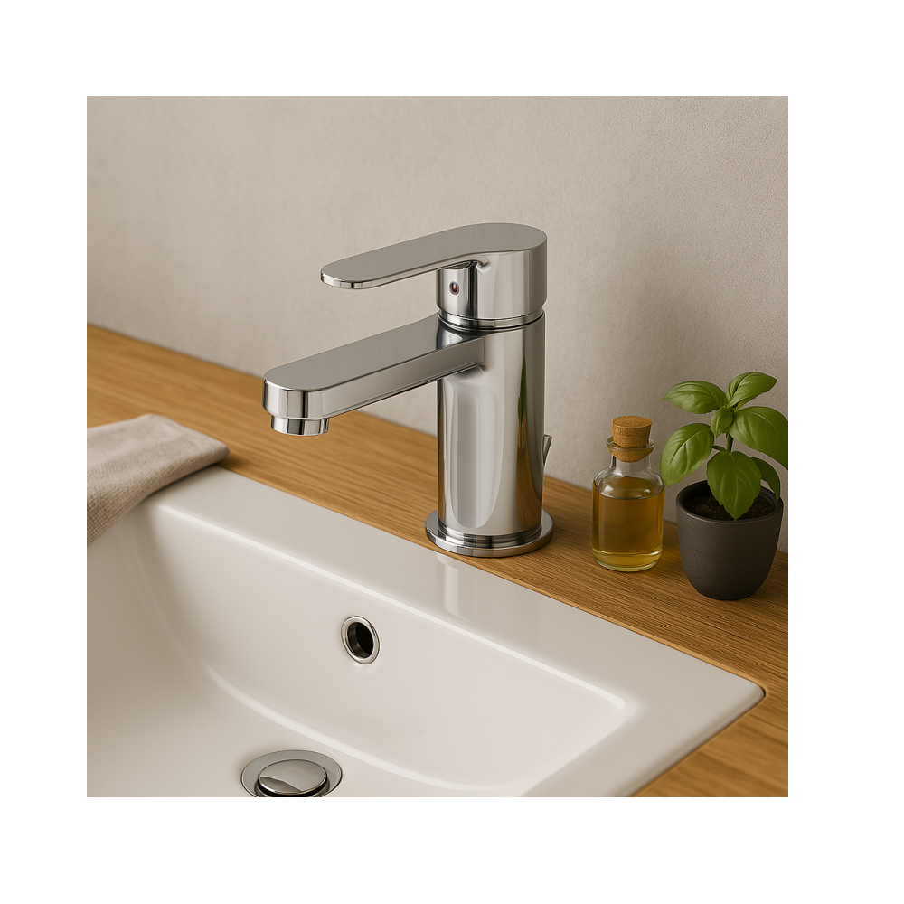 Grifo mezclador para lavabo con desagüe automático Gala Teza G3852100 - Miniatura 3