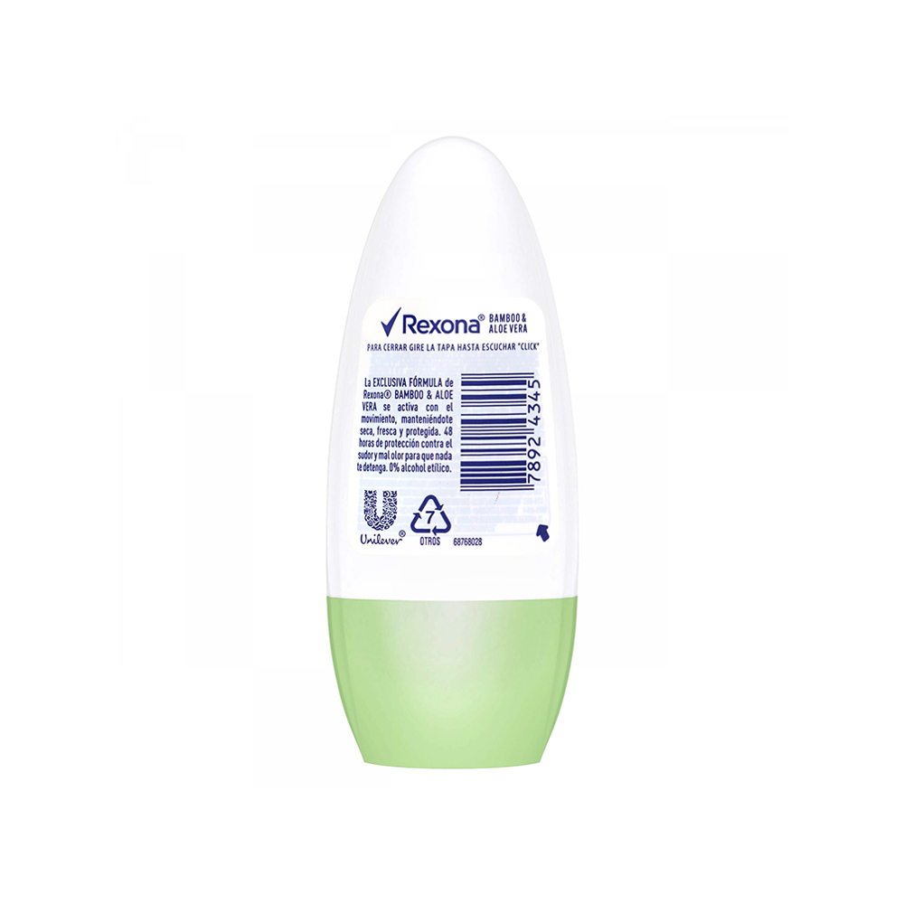 Desodorante roll-on antitranspirante Bamboo & Aloe Vera Rexona (50 ml) - Miniatura 2
