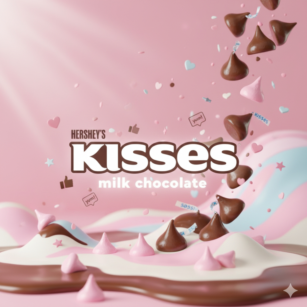 Bombones de chocolate con leche Hershey's Kisses (62 g / 2.2 oz) - Miniatura 4