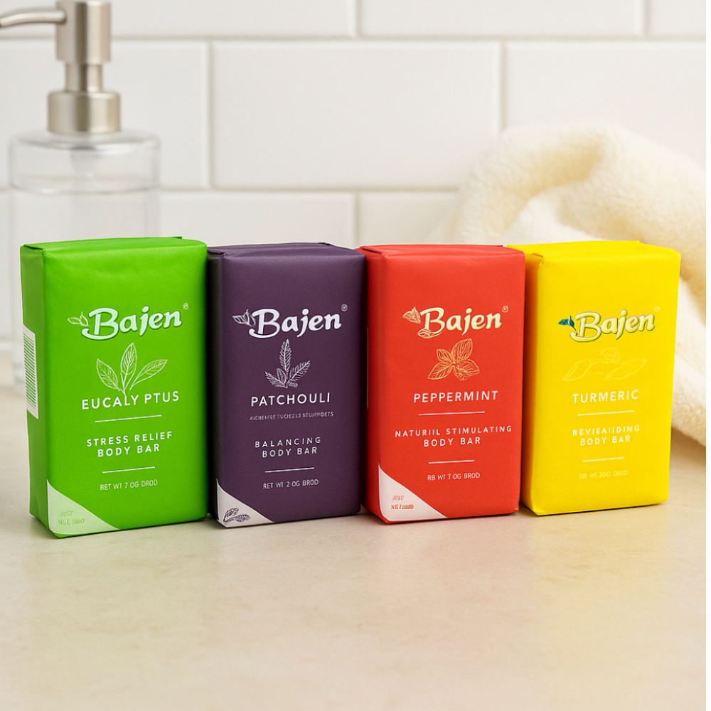 Jabón de tocador especial menta Bajen (5 x 200 g / 7.05 oz) - Miniatura 4