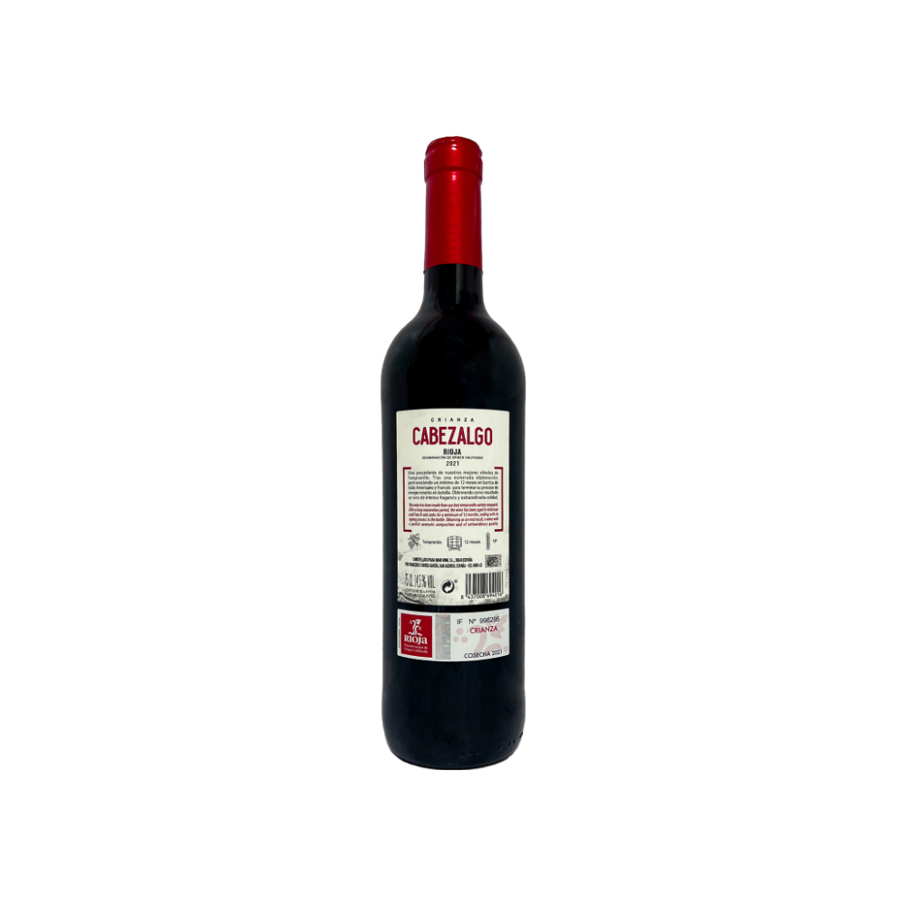 Vino tinto rioja crianza Cabezalgo (750 ml) - Miniatura 2