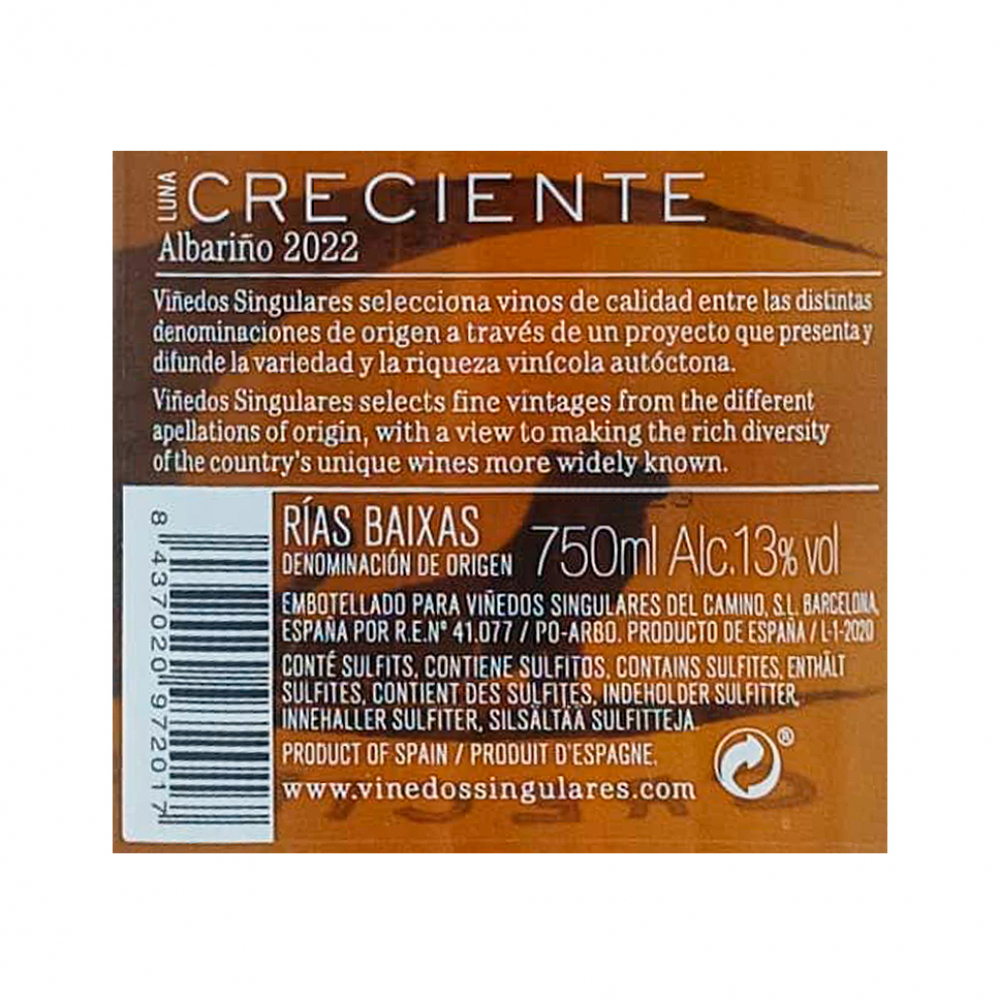 Vino blanco Creciente (750 ml) - Miniatura 4