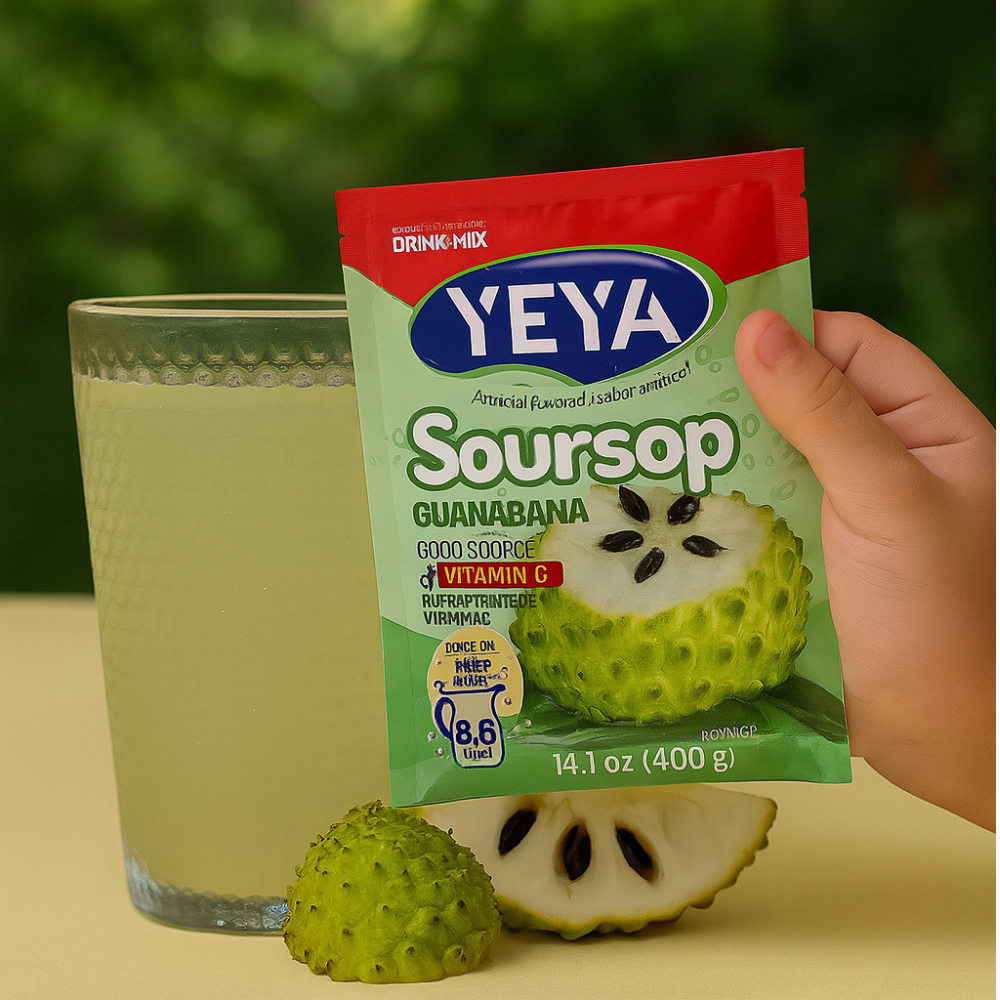 Refresco instantáneo -con azúcar- sabor a guanábana YEYA (15 x 400 g / 14.1 oz) - Miniatura 4