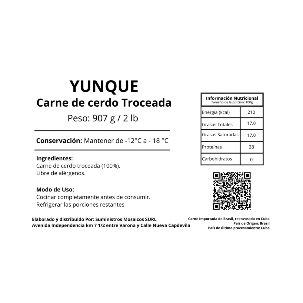 Carne de cerdo troceada Yunque (907 g / 2 lb) - Miniatura 4