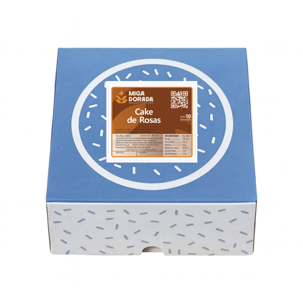 Cake de rosas Miga Dorada (10 personas) - Miniatura 3