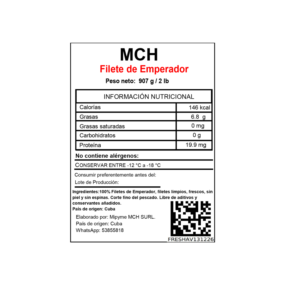 Filetes de Emperador MCH (907 g / 2 lb) - Miniatura 3