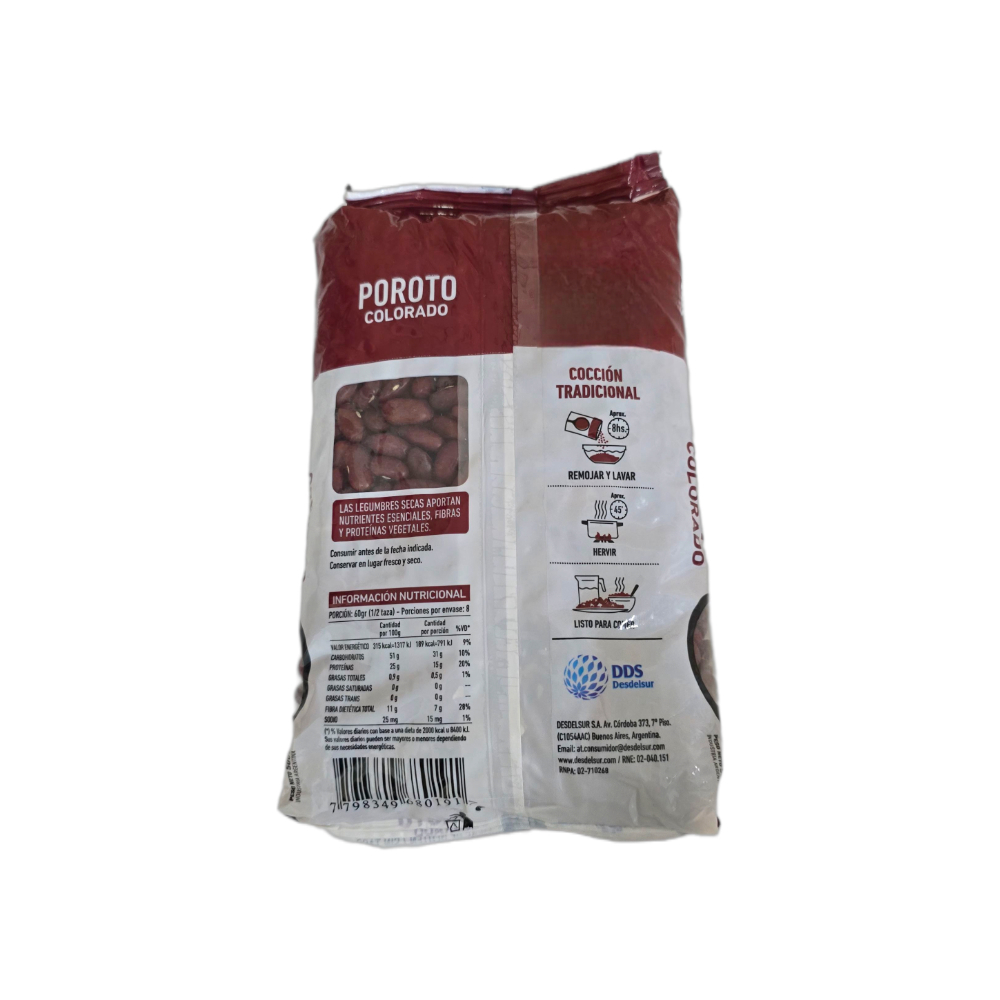 Frijoles colorados DDS Desdelsur (500 g / 1.10 lb) - Miniatura 2
