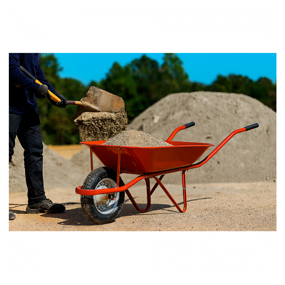 Carretilla roja de carga cubo recto Vonder - Miniatura 2