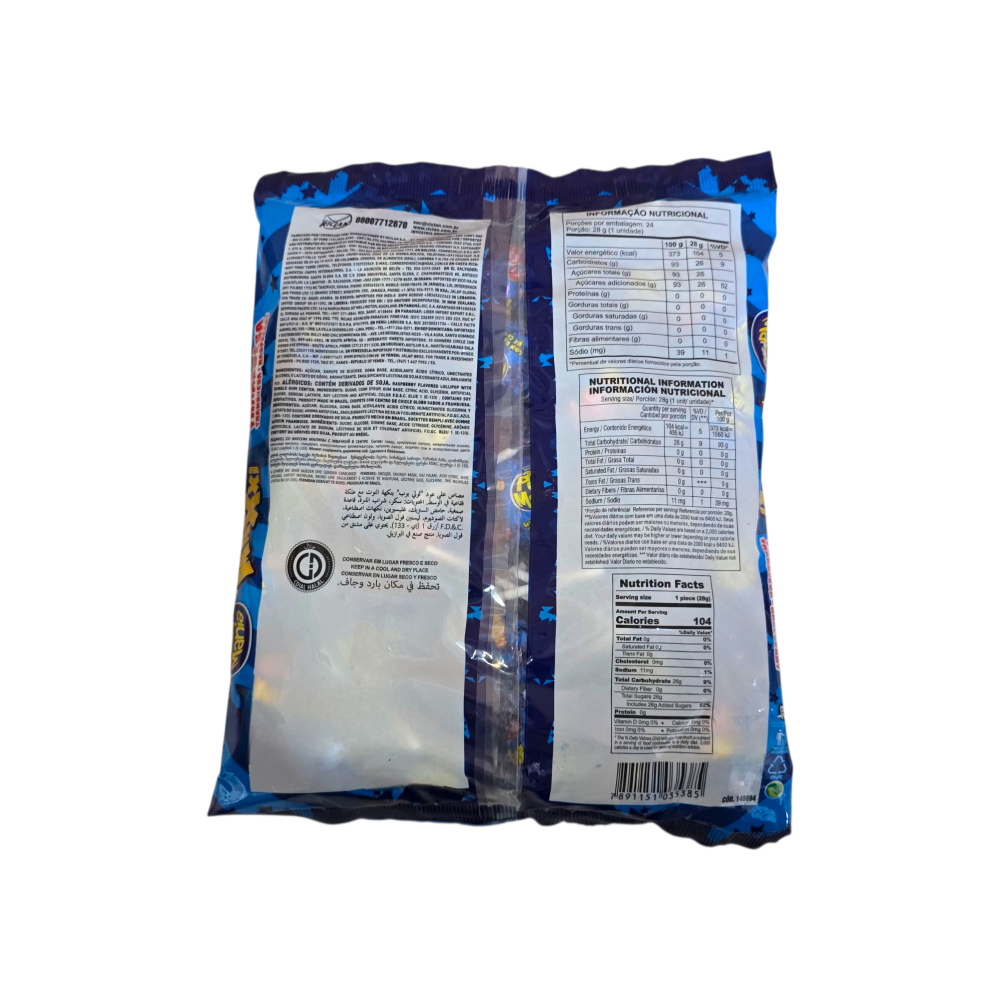 Chupa Chupa pinta lengua sabor frambuesa con relleno de chicle Pop Mania Maxxi (672 g / 1.48 lb) - Miniatura 2