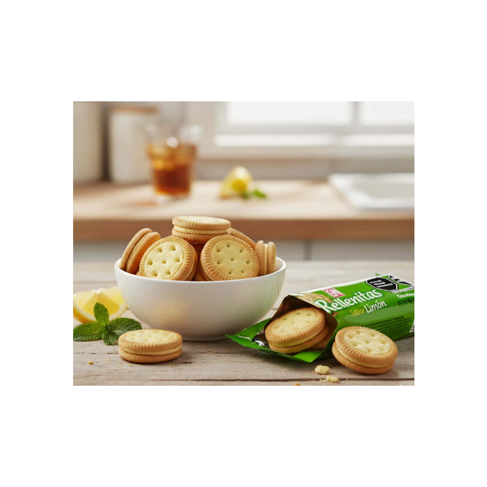 Galletas con crema sabor natural a limón Rellenitas GN (36 g / 1.27 oz) - Miniatura 4
