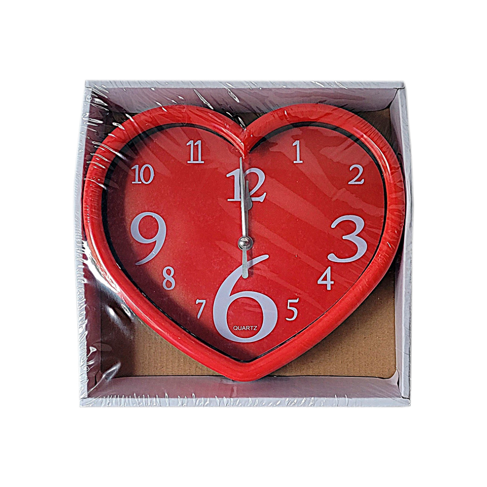 Reloj decorativo de pared en forma de corazón 21 cm Yanda - Miniatura 4