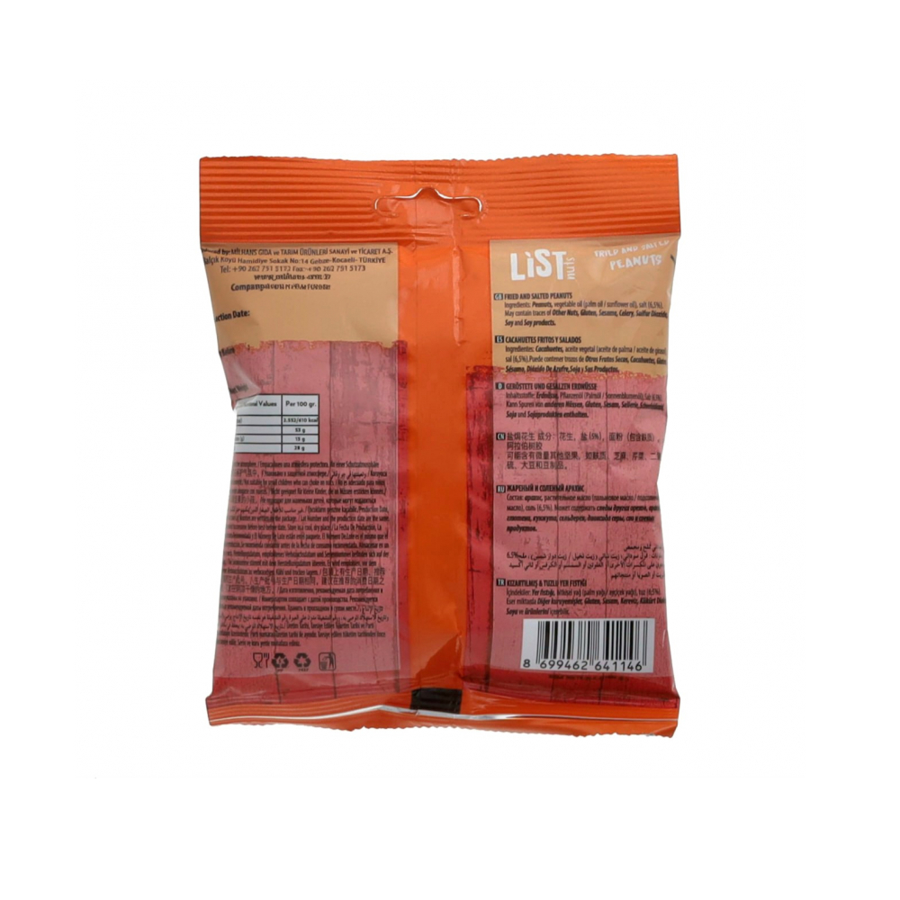 Maní frito y salado List Nuts (150 g / 5.29 oz) - Miniatura 2