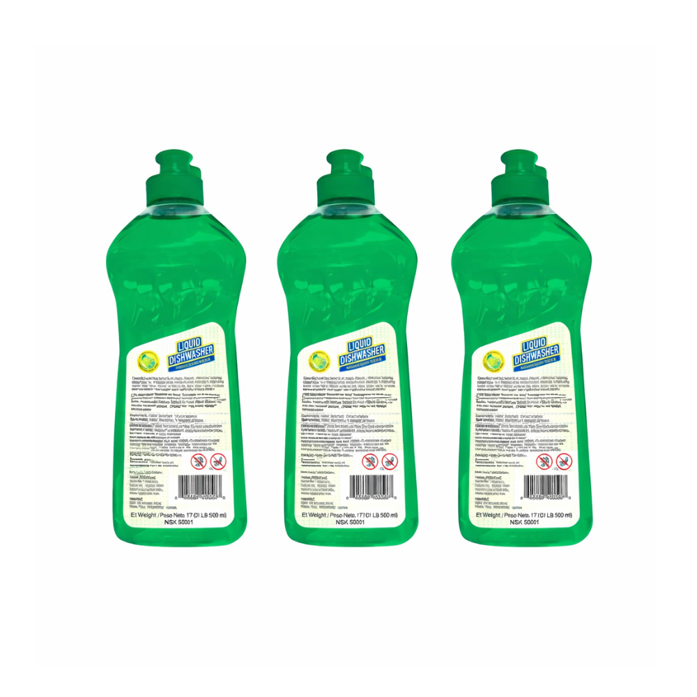 Lavavajillas líquido con aroma a limón fórmula concentrada YEYA (3 x 500 ml) - Miniatura 2