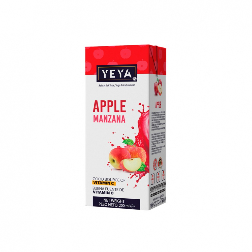 Bebida saborizada sabor manzana Yeya (8 x 200 ml) - Miniatura 3