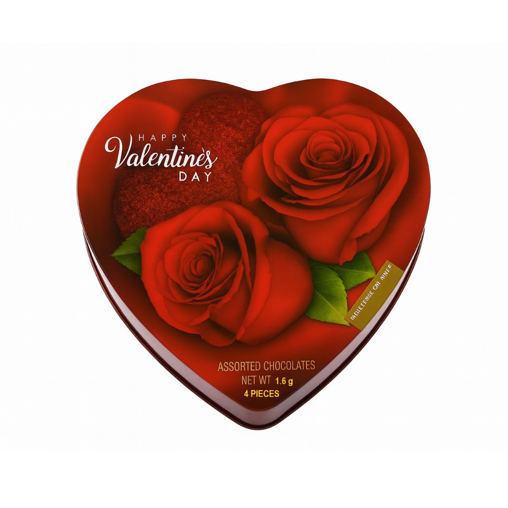 Oso de peluche color rosa Seasonal Collection & Caja de bombones Happy Valentine's Day - Miniatura 2