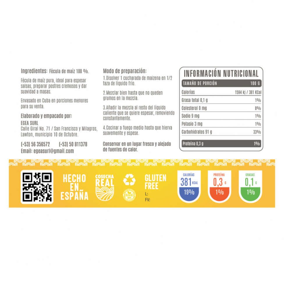 Maicena Cosecha Real (5 x 1 kg / 2.2 lb) - Miniatura 3