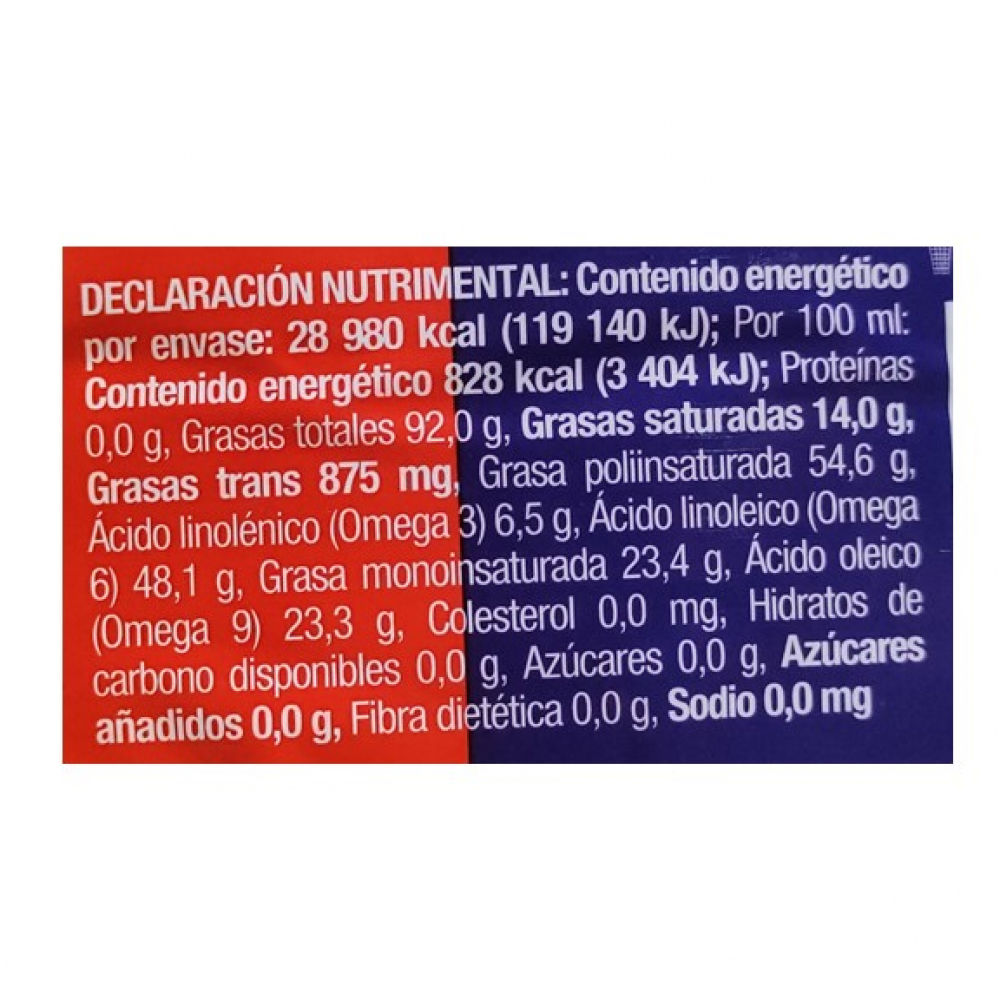 Aceite puro de soya Sarita (3.5 L) - Miniatura 4