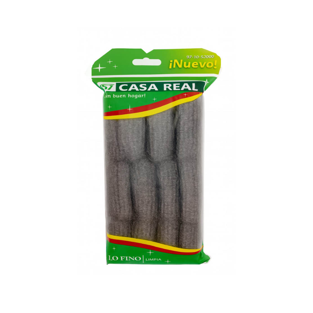 Almohadillas - estropajos - de lana de acero Casa real (12 U) - Miniatura 2