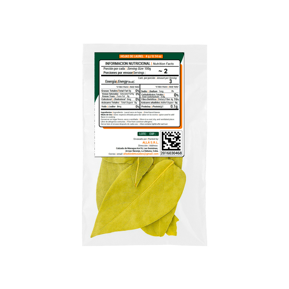 Hojas de laurel ALLÁ (2 g) - Miniatura 2
