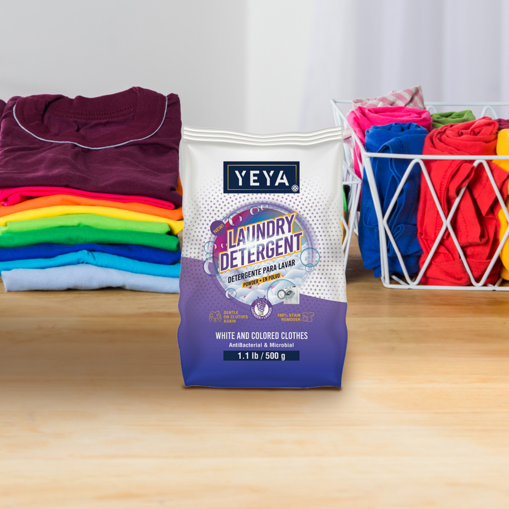 Detergente en polvo con aroma a lavanda YEYA (30 x 500 g / 1.1 lb) - Miniatura 2