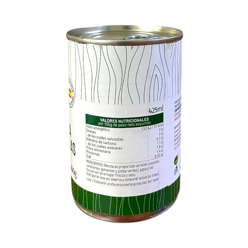 Macedonia de verduras al natural Vima Foods (390 g / 13.75 oz) - Miniatura 3