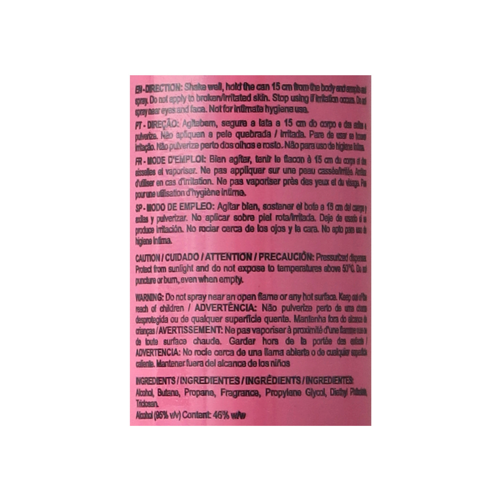 Desodorante pulverizador femenino perfección rosa Nina (150 ml) - Miniatura 4