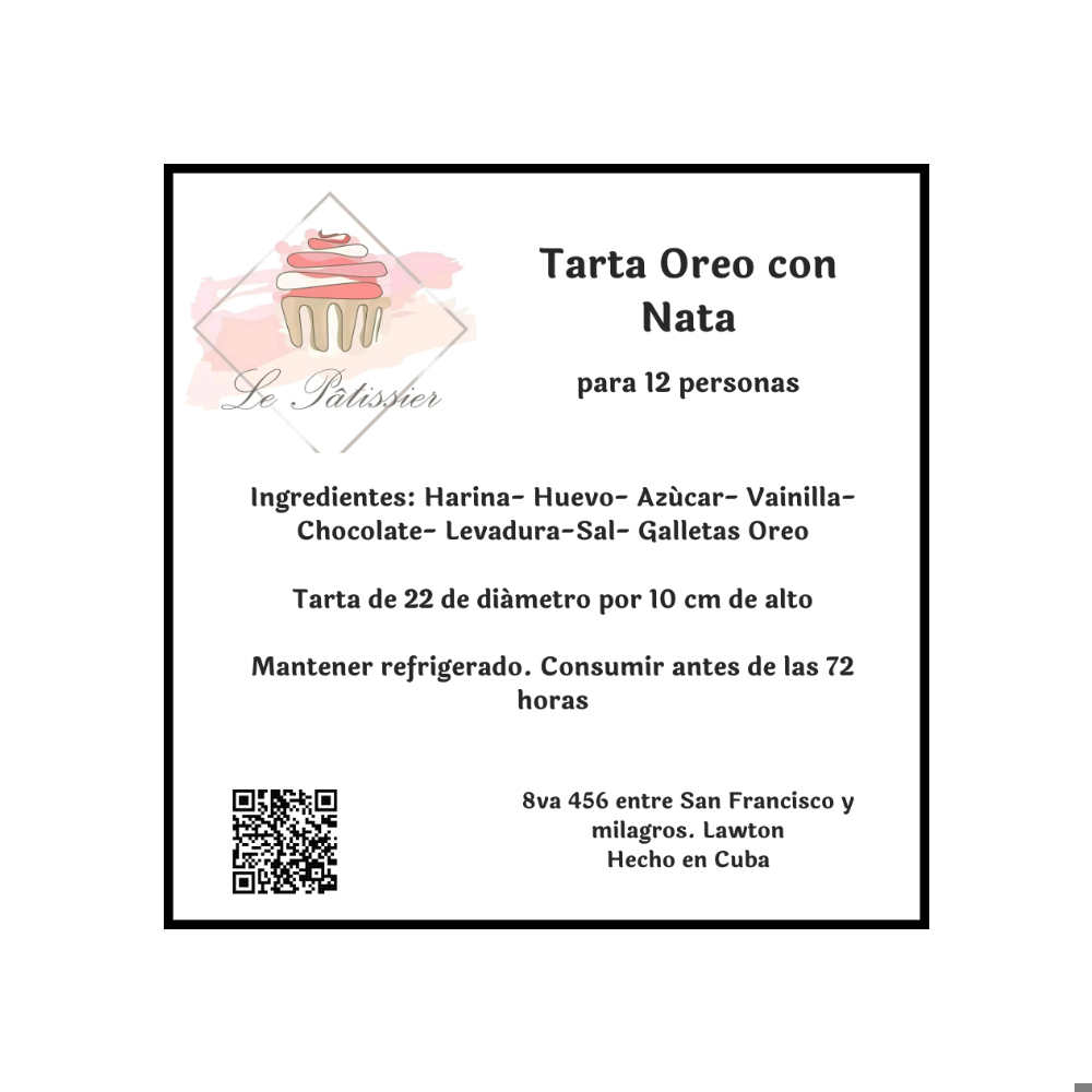 Tarta Oreo con nata Le Patissier (12 personas) - Miniatura 4