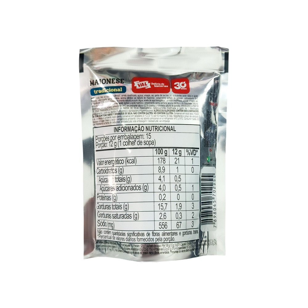 Mayonesa tradicional (5 x 180g / 6.34 oz) - Miniatura 3
