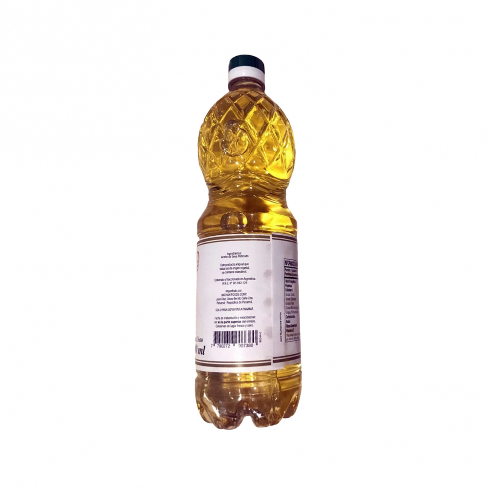 Aceite vegetal puro de soya Sarita (900 ml / 30.43 oz) - Miniatura 2