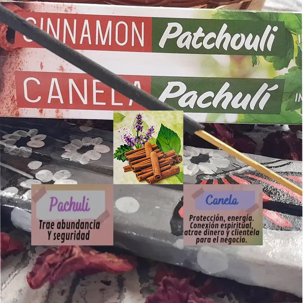 Incienso con aroma a canela pachuli Zed black (20 U) - Miniatura 4