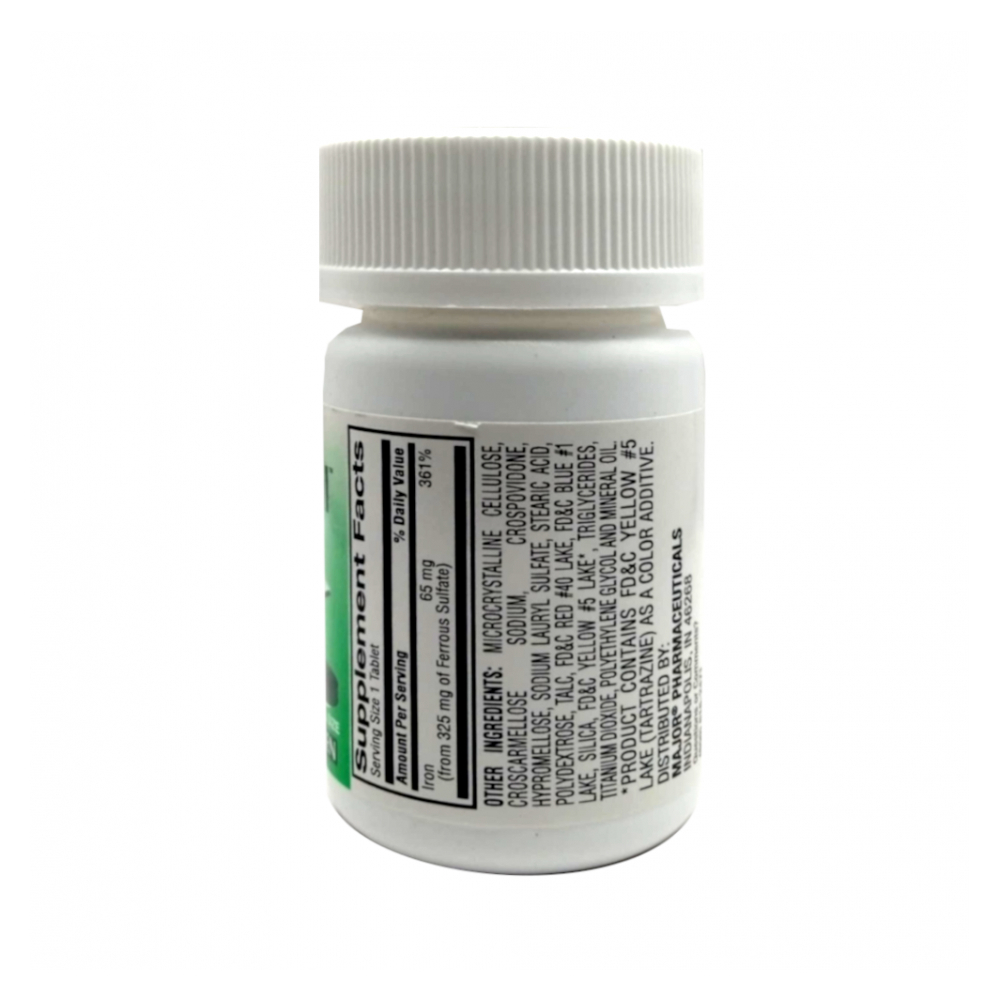 Ferosul. Sulfato ferroso 325 mg Major (100 tabletas) - Miniatura 4