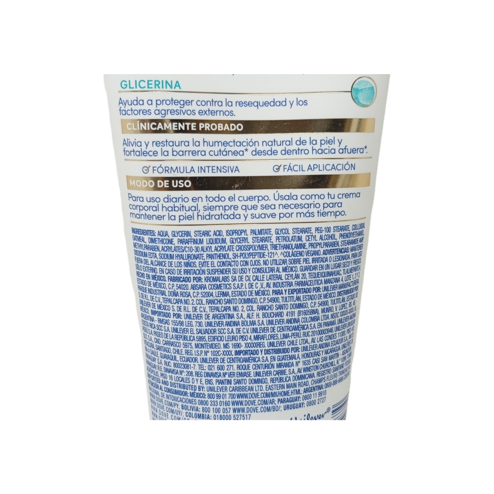 Sérum corporal pantenol + dermo regenerador Dove (200 ml) - Miniatura 3