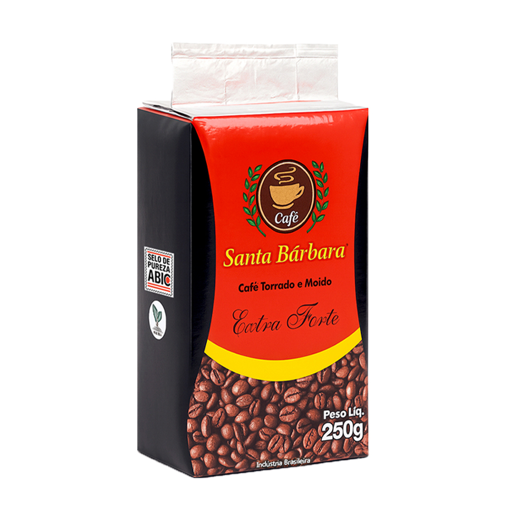 Café tostado y molido extra fuerte Santa Bárbara (250 g oz)