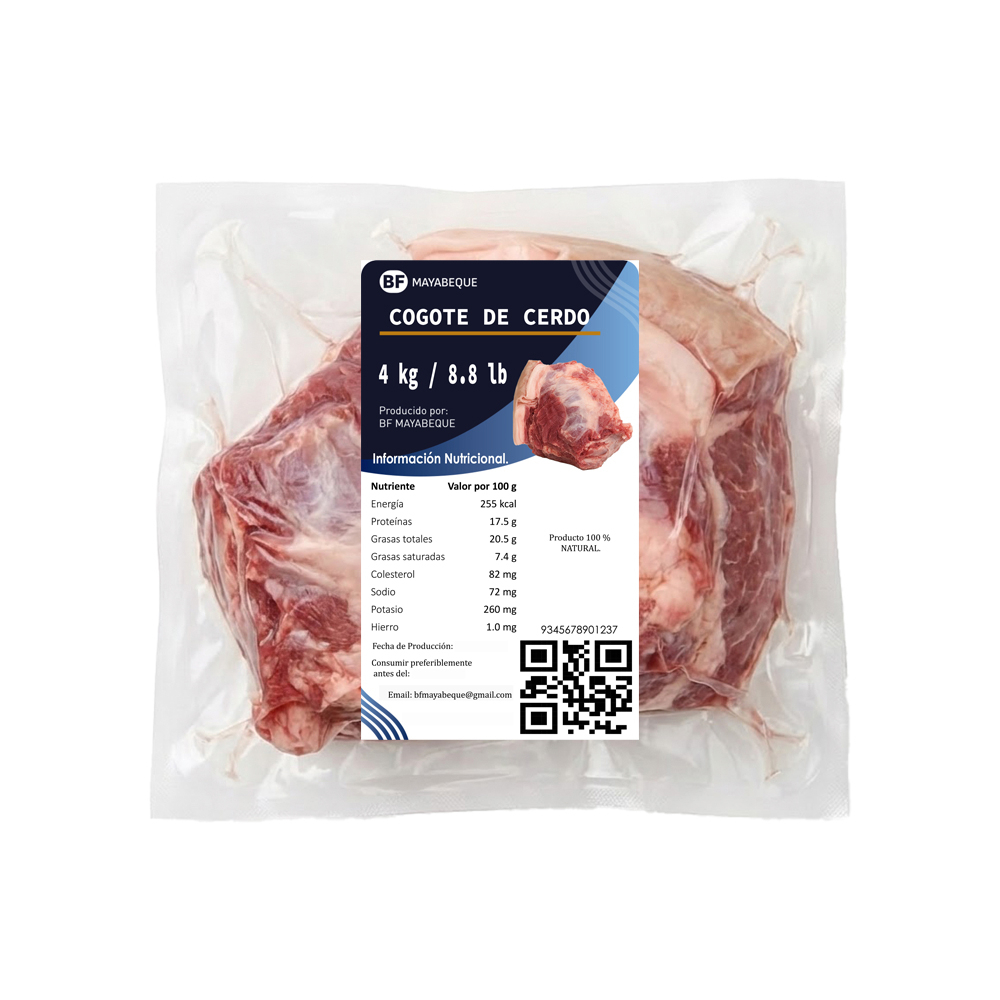 Cogote de cerdo BF Mayabeque (4 kg / 8.8 lb) - Imagen 1