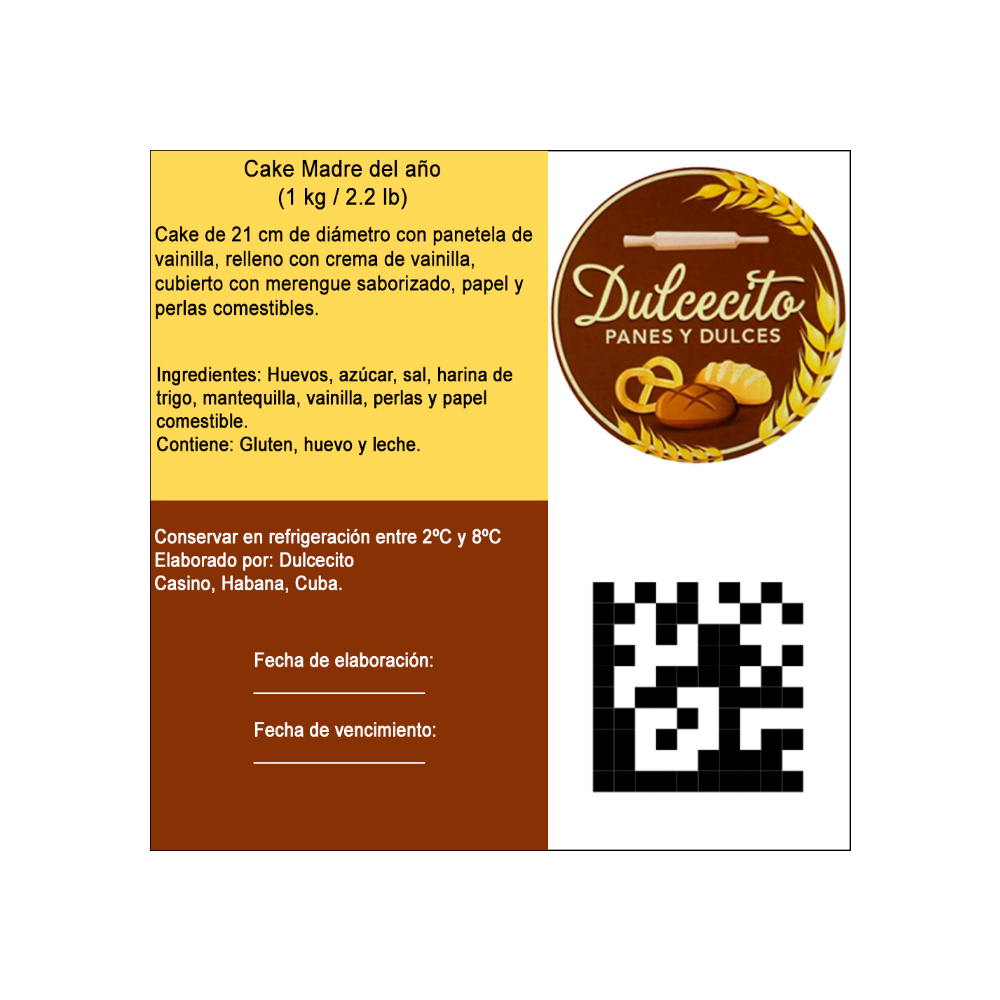 Cake Madre del año Dulcecito (para 15 personas) - Miniatura 3