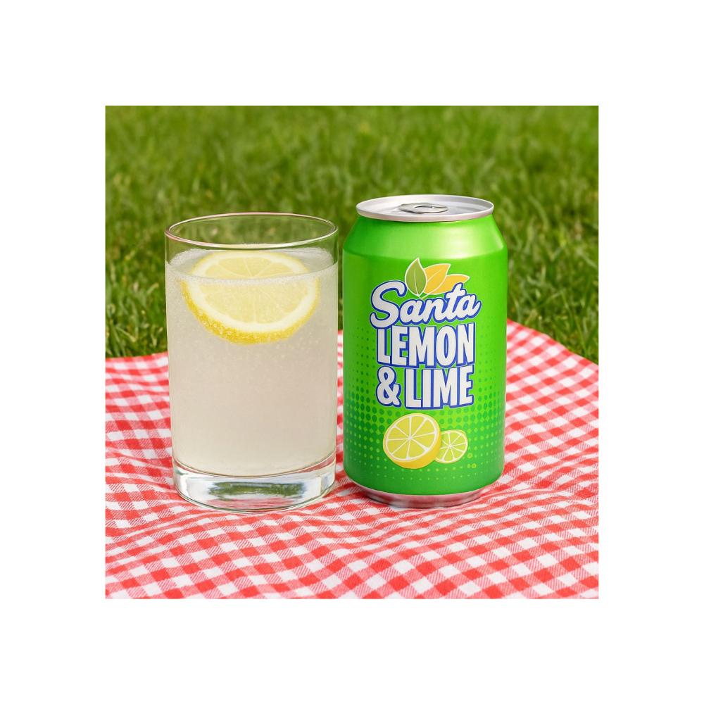 Refresco gaseado de limón y lima Santa (330 ml) - Miniatura 4