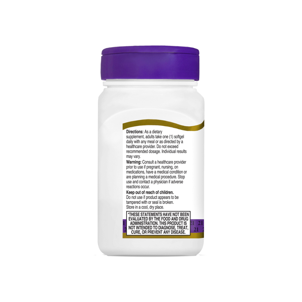 Coenzima Q-10 100 mg 21st Century (90 cápsulas blandas) - Miniatura 4