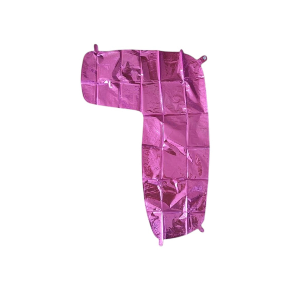 Globo rosado número 7 Balloon (32 pulgadas) - Miniatura 4