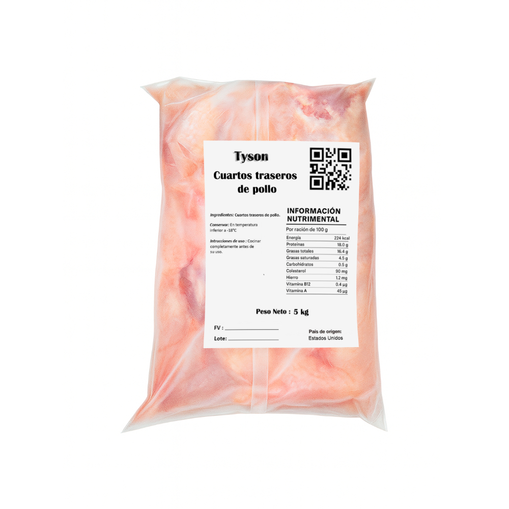 Paquete de cuartos traseros de pollo Tyson (5 kg / 11 lb) - Miniatura 2