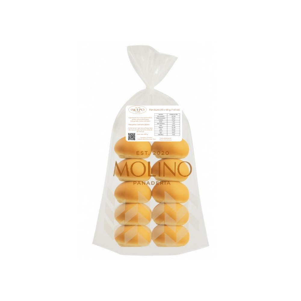 Pan bun El Molino (10 x 40 g / 1.41 oz) - Miniatura 2