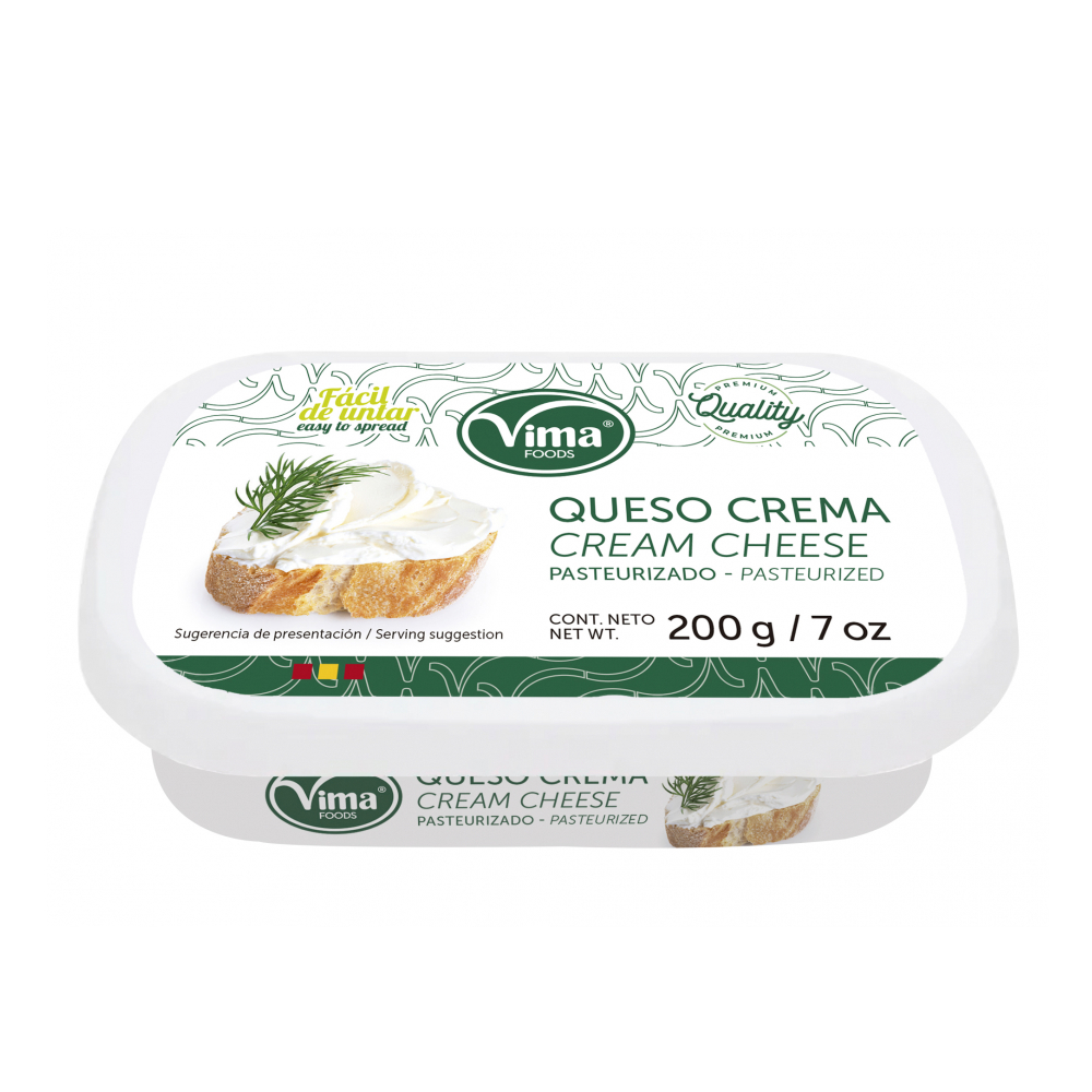 Queso crema pasteurizado Vima Foods (200 g / 7 oz) - Miniatura 4