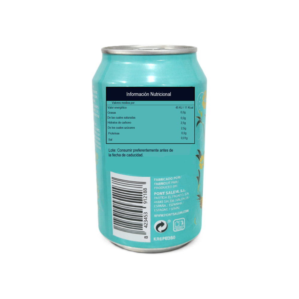 Bebida refrescante sabor piña Del Sol (330 ml) - Miniatura 3