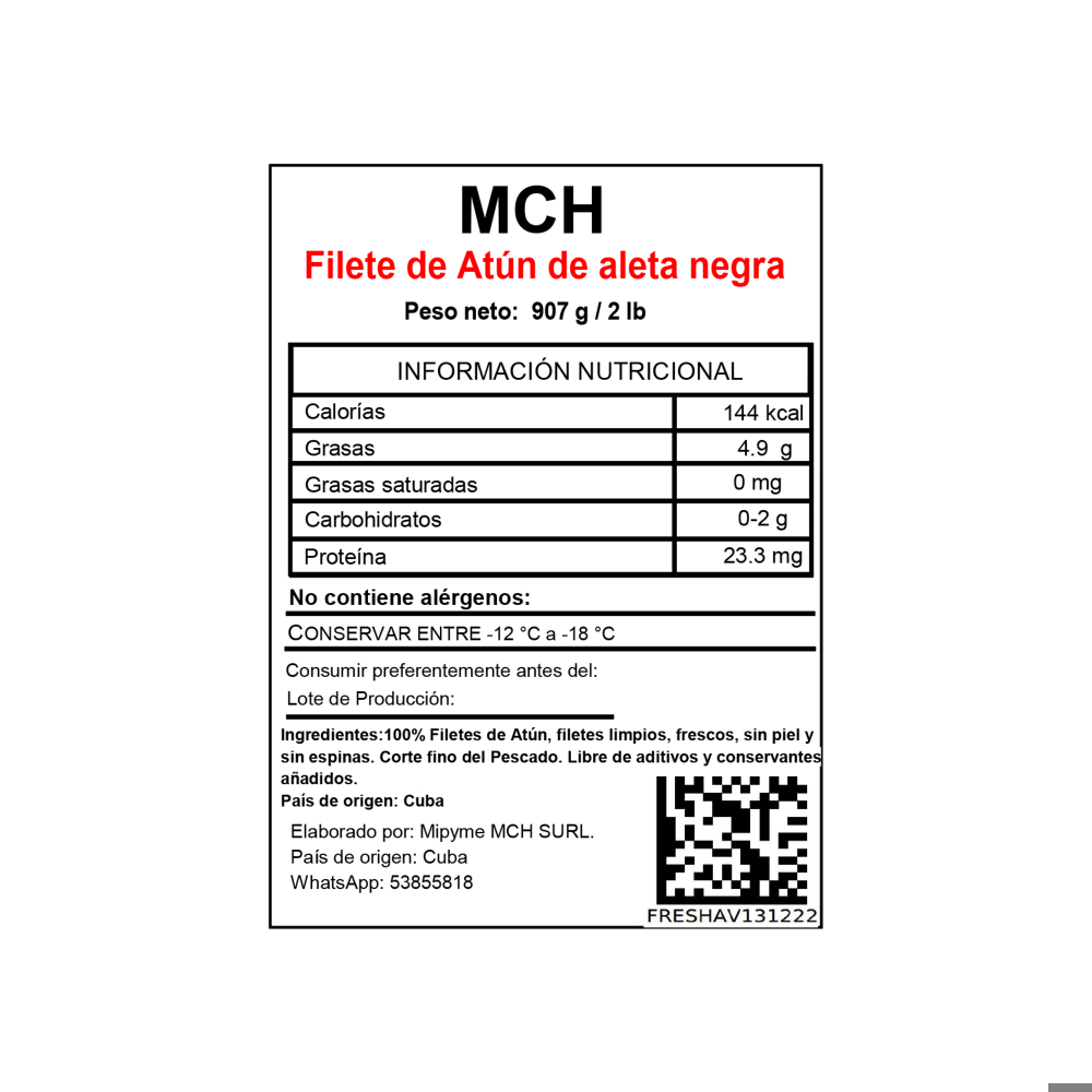 Filetes de Atún Aleta Negra MCH (907 g / 2 lb) - Miniatura 2