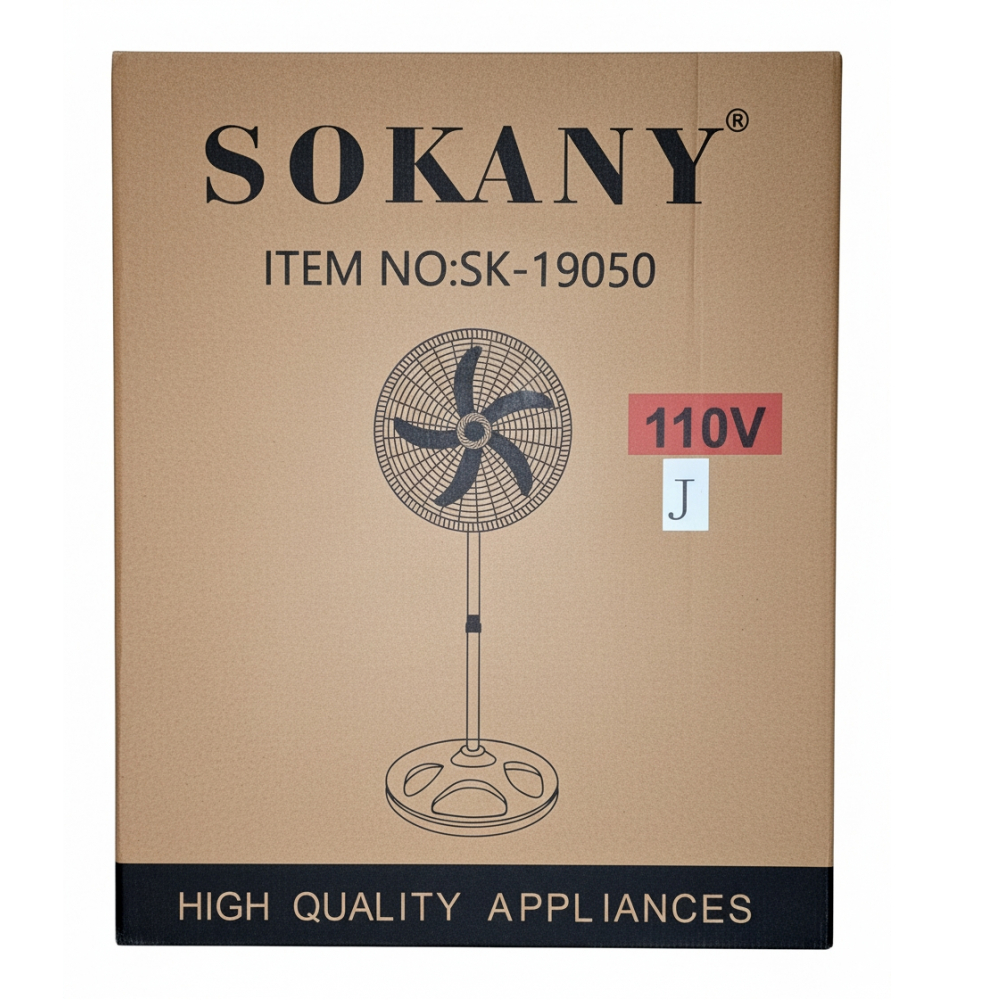 Ventilador de pie Sokany SK-19050 16" (2 U) - Miniatura 4