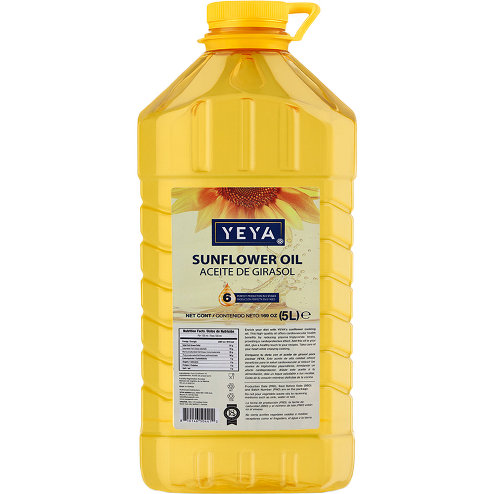 Aceite de girasol YEYA (5 L) - Miniatura 2