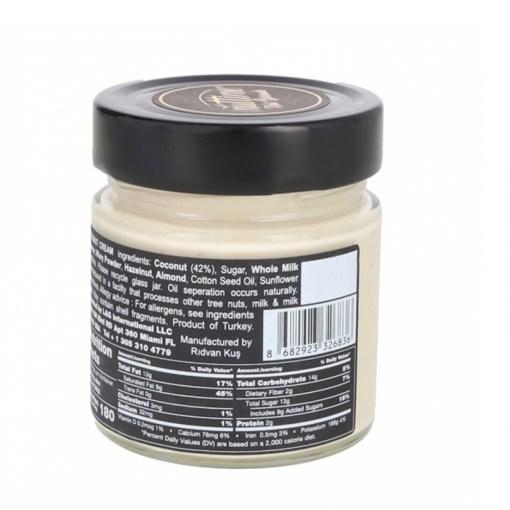 Crema de coco para untar Nuttime (4 x 250 g / 8.80 oz) - Miniatura 3